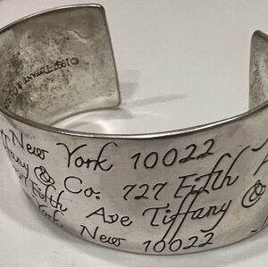 Tiffany & Co. Sterling Silver Cuff from the Notes Collection